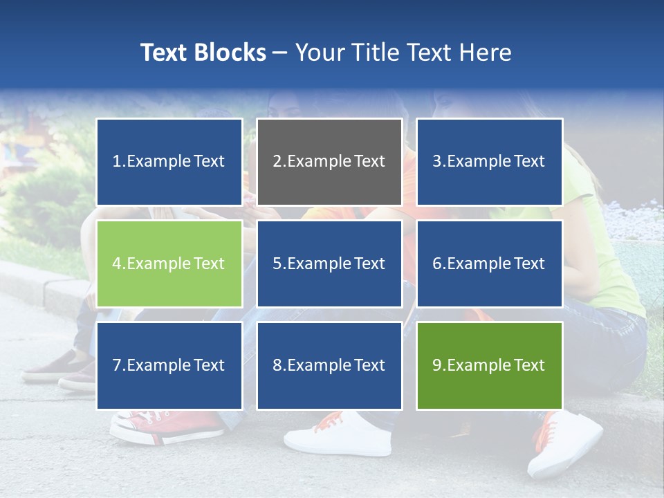 Teenager Woman Man PowerPoint Template