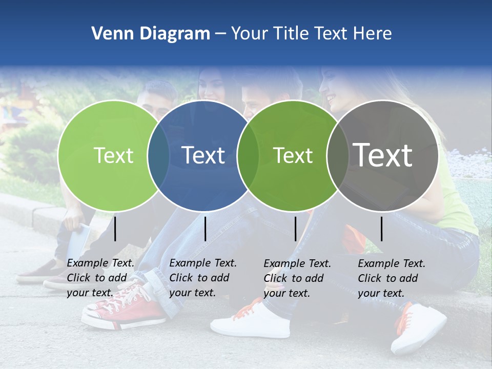 Teenager Woman Man PowerPoint Template