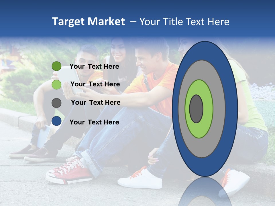 Teenager Woman Man PowerPoint Template