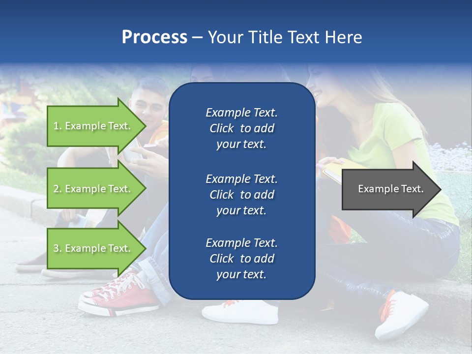 Teenager Woman Man PowerPoint Template
