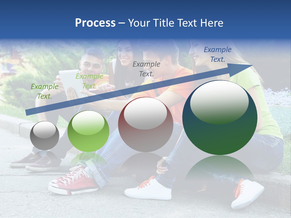 Teenager Woman Man PowerPoint Template