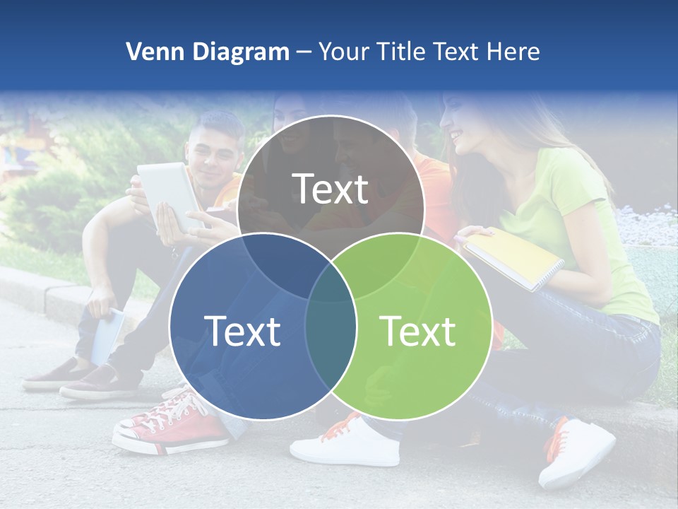 Teenager Woman Man PowerPoint Template