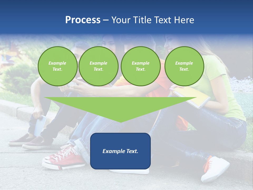 Teenager Woman Man PowerPoint Template