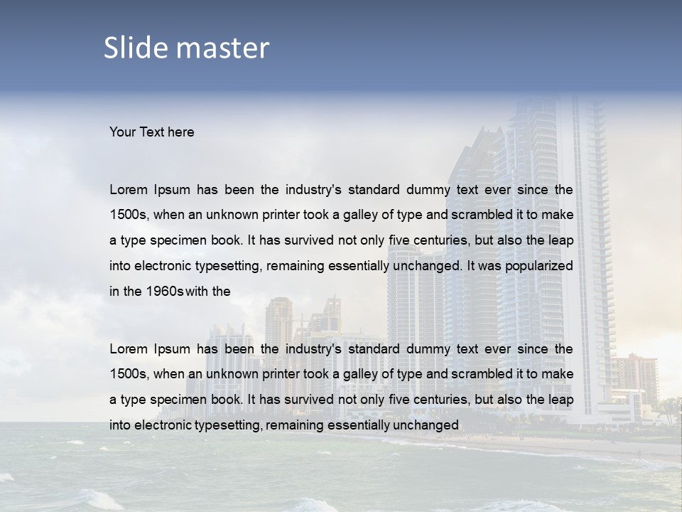 Isles Skyscraper Luxury PowerPoint Template