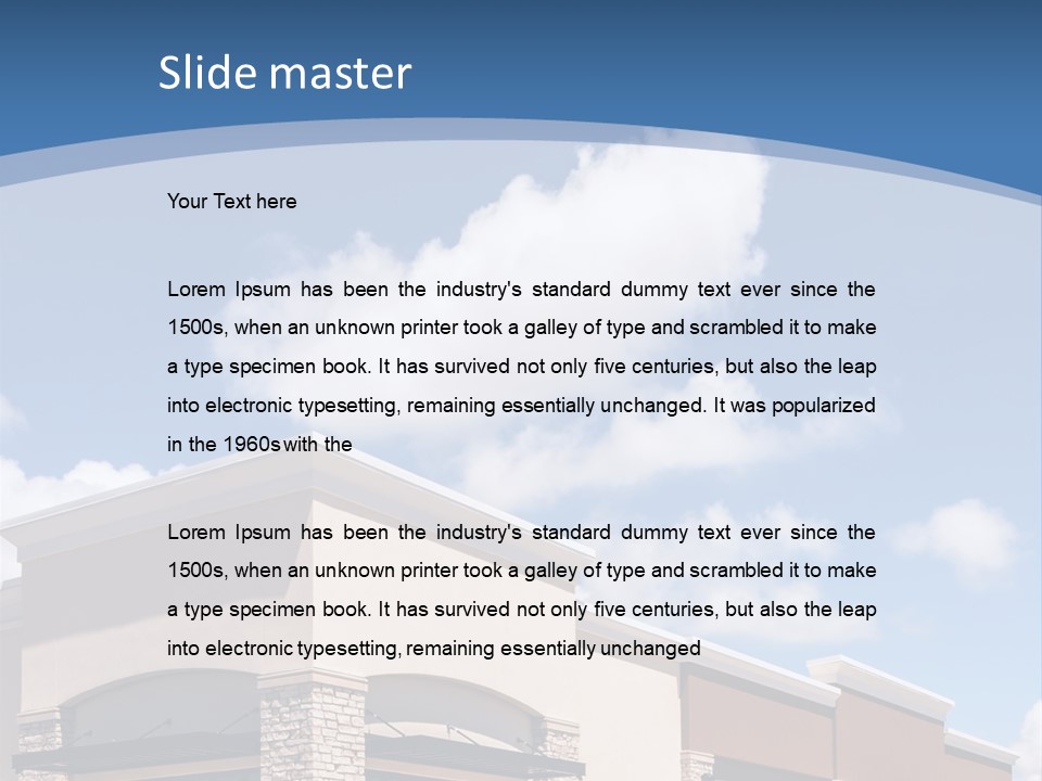 Showcase Corporate Sky PowerPoint Template