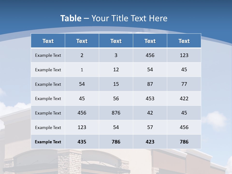 Showcase Corporate Sky PowerPoint Template