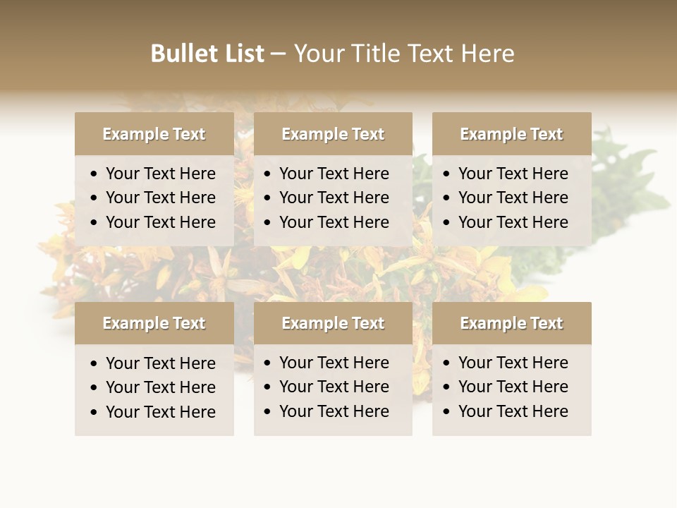 Treatment Haulm Inflorescence PowerPoint Template