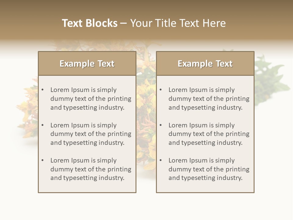 Treatment Haulm Inflorescence PowerPoint Template