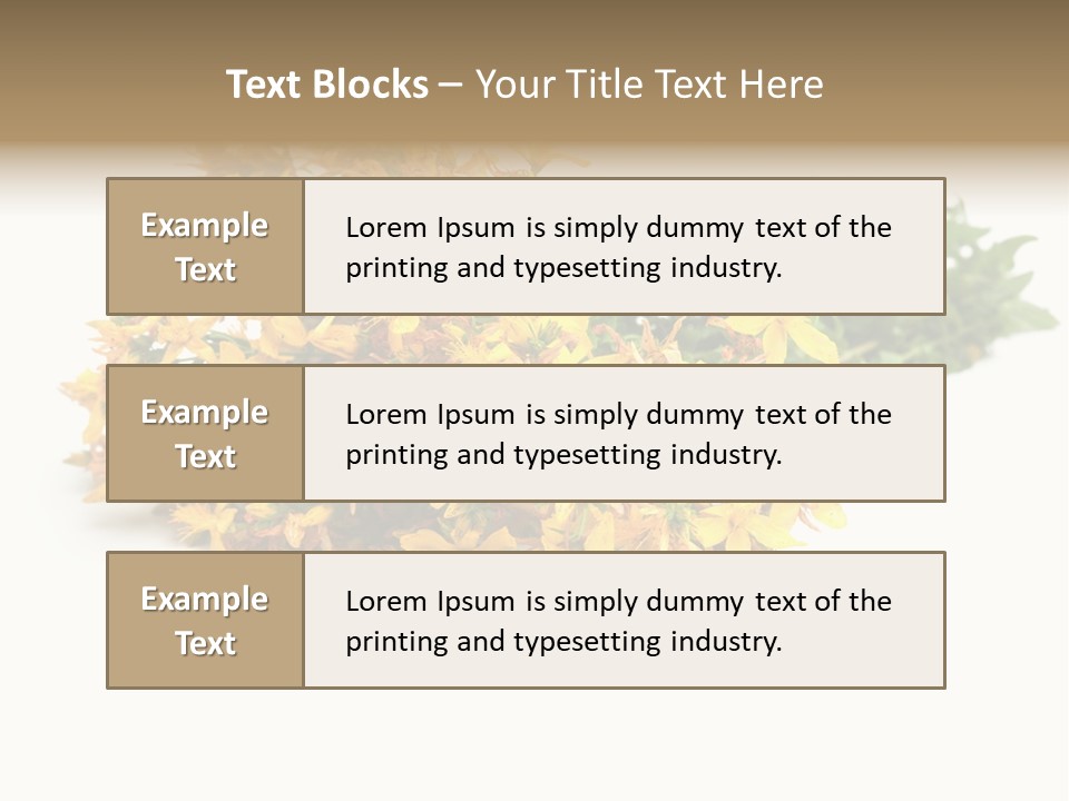 Treatment Haulm Inflorescence PowerPoint Template