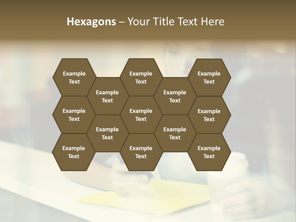 Coffee Texting Phone PowerPoint Template