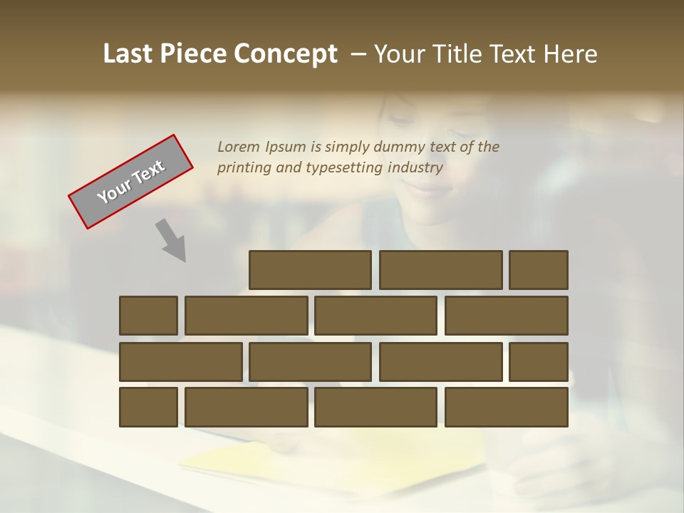 Coffee Texting Phone PowerPoint Template