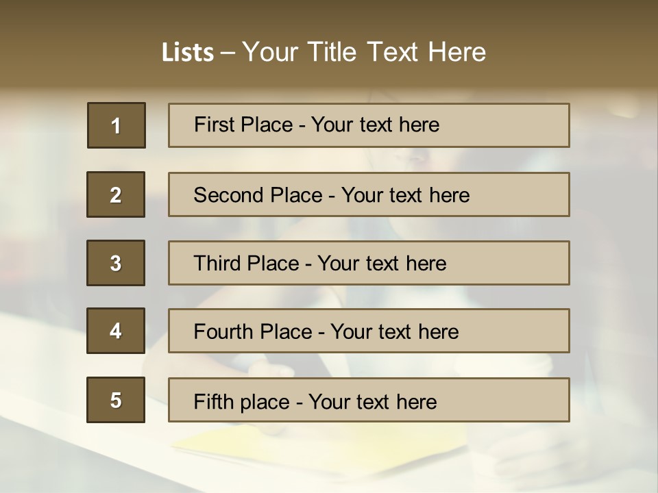 Coffee Texting Phone PowerPoint Template