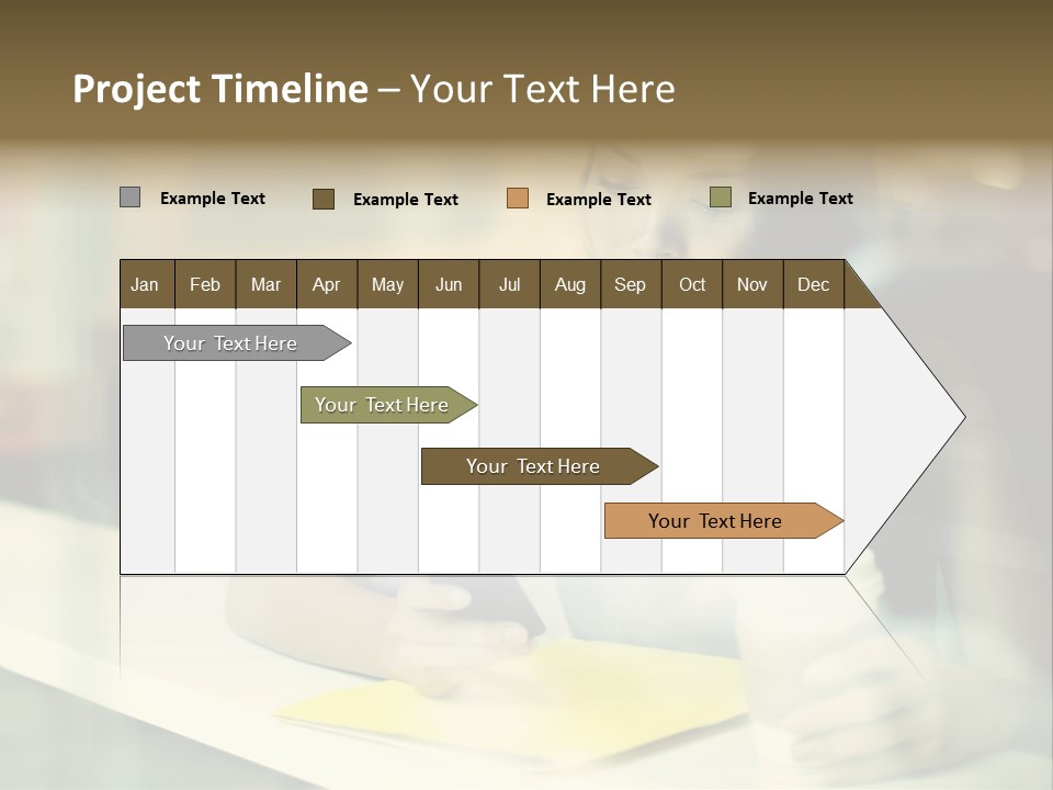 Coffee Texting Phone PowerPoint Template