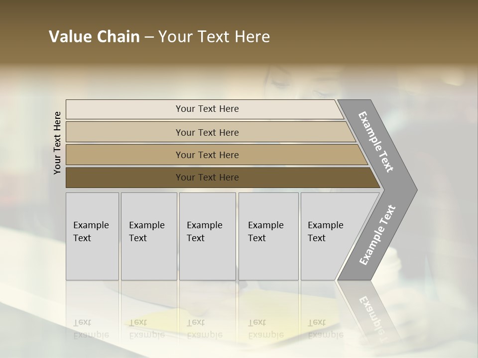 Coffee Texting Phone PowerPoint Template