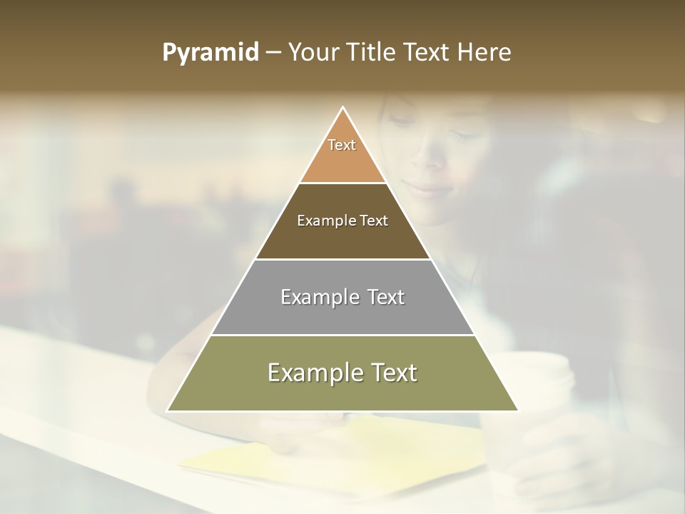 Coffee Texting Phone PowerPoint Template