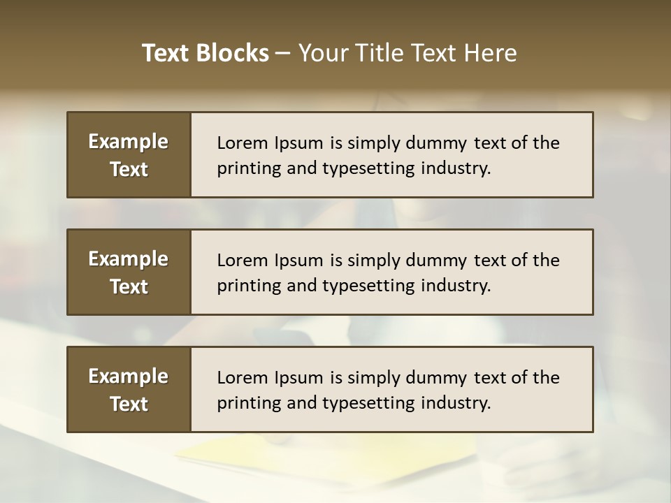Coffee Texting Phone PowerPoint Template