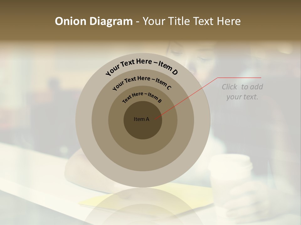 Coffee Texting Phone PowerPoint Template