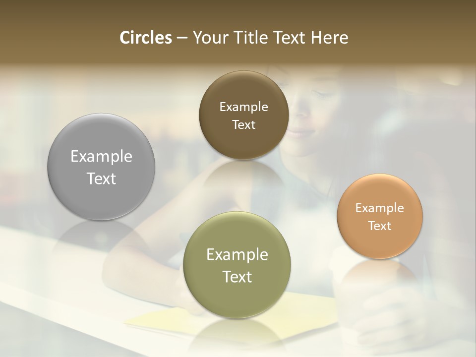 Coffee Texting Phone PowerPoint Template