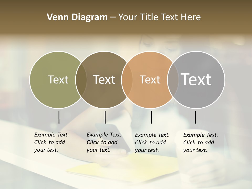 Coffee Texting Phone PowerPoint Template