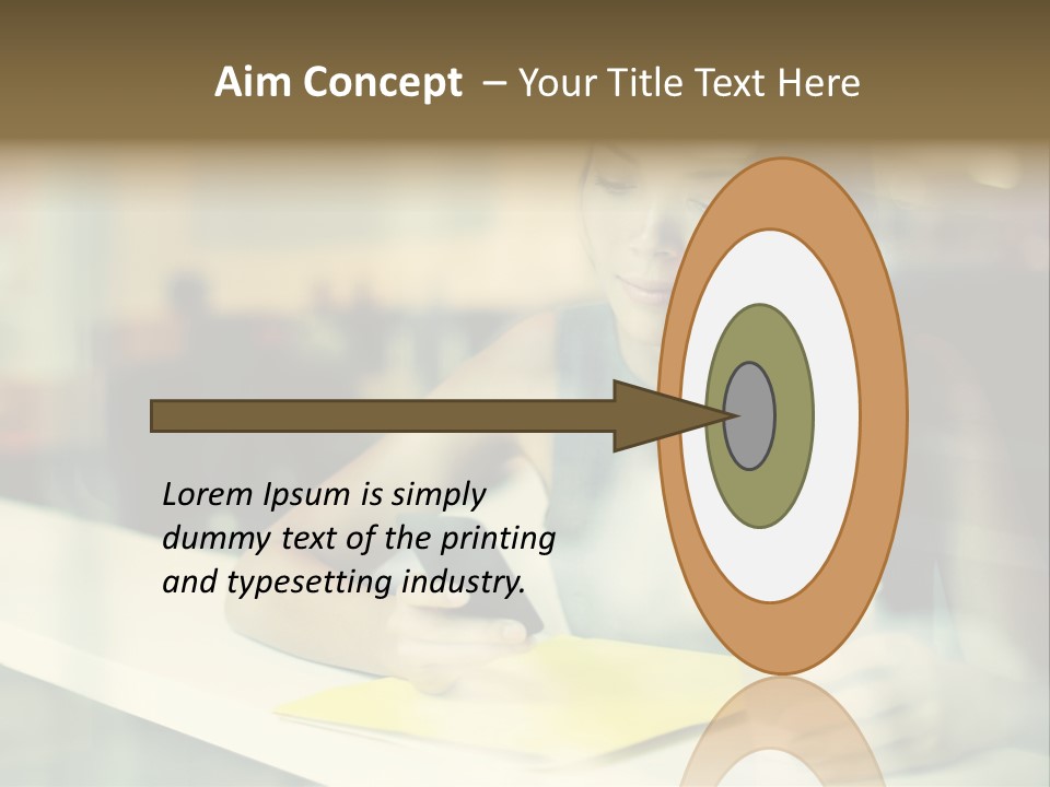 Coffee Texting Phone PowerPoint Template