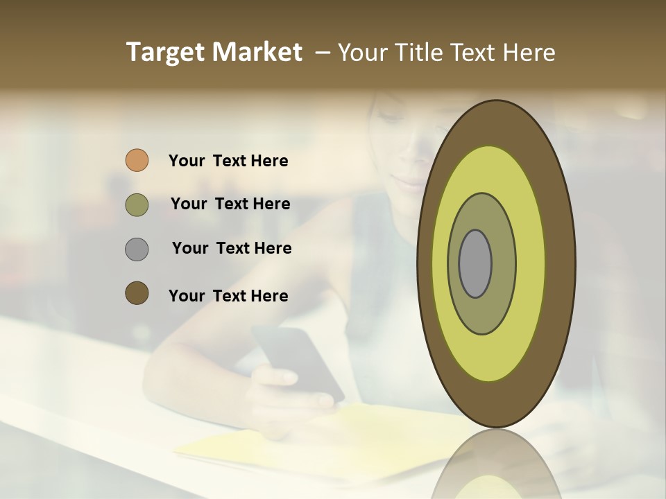 Coffee Texting Phone PowerPoint Template