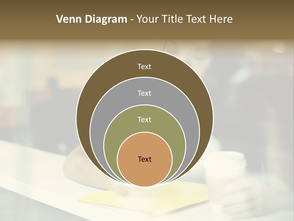 Coffee Texting Phone PowerPoint Template