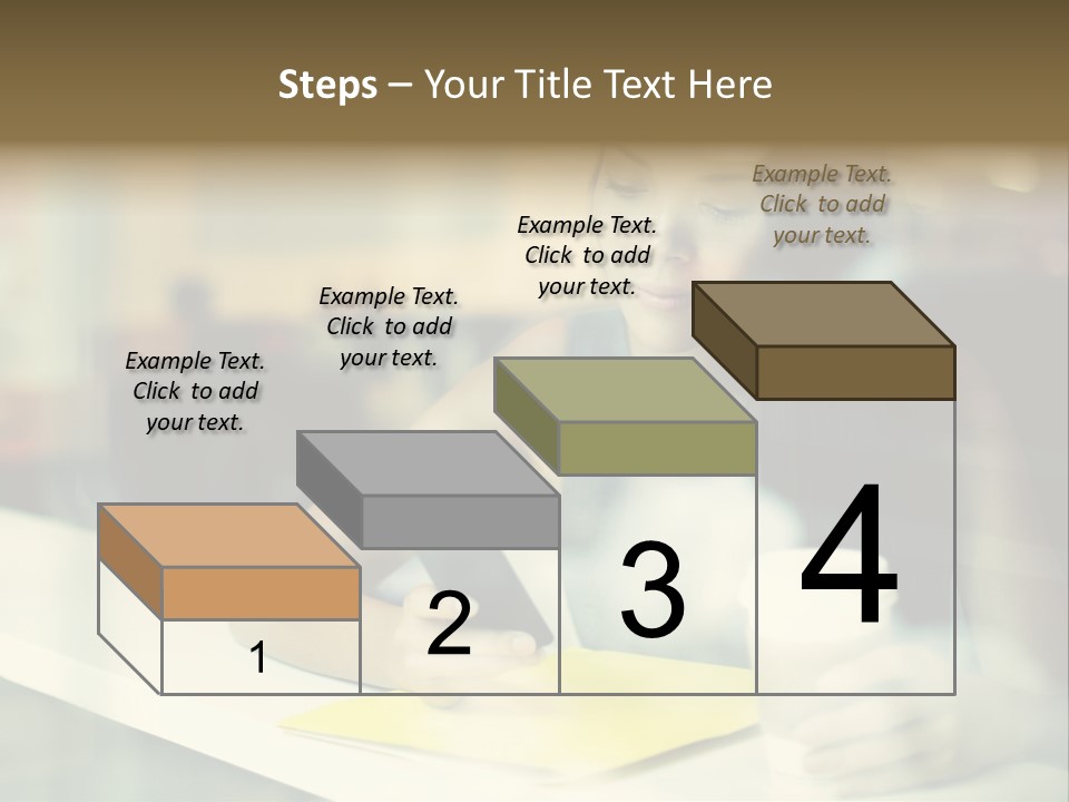 Coffee Texting Phone PowerPoint Template