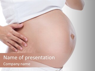 Growth Vertical Stomach PowerPoint Template