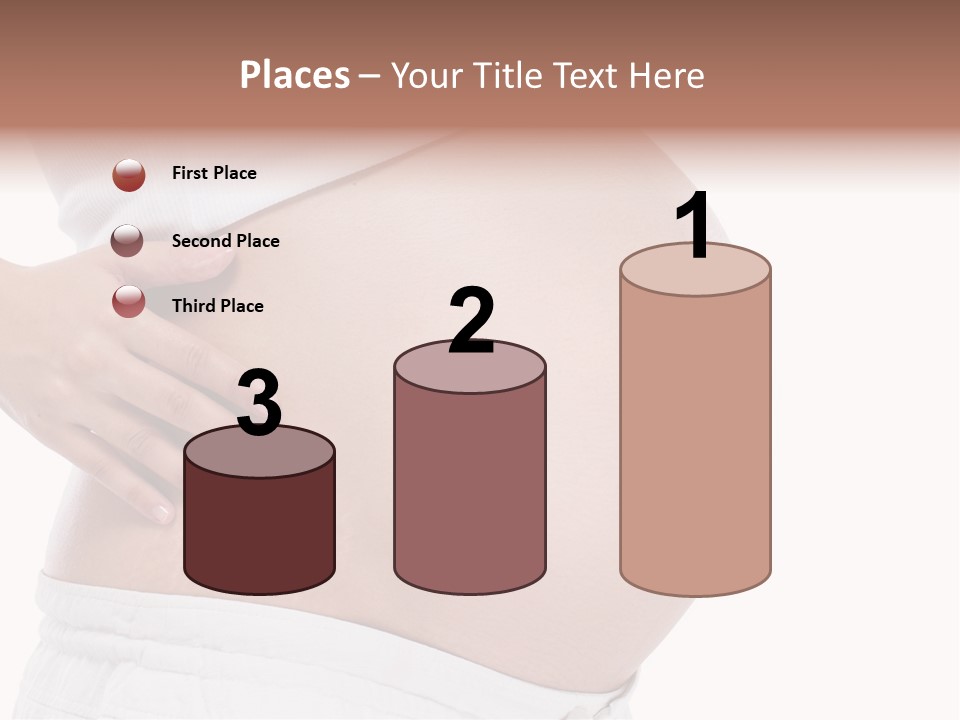 Growth Vertical Stomach PowerPoint Template