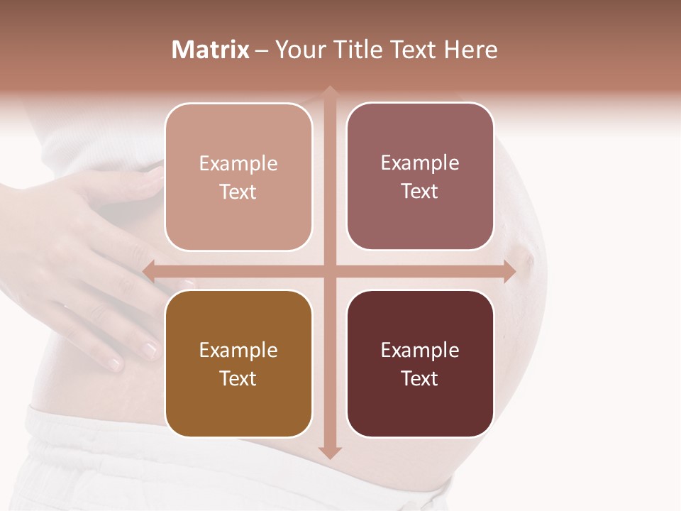 Growth Vertical Stomach PowerPoint Template