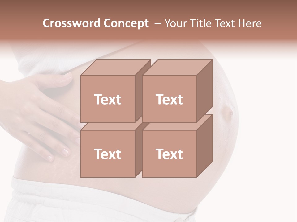 Growth Vertical Stomach PowerPoint Template