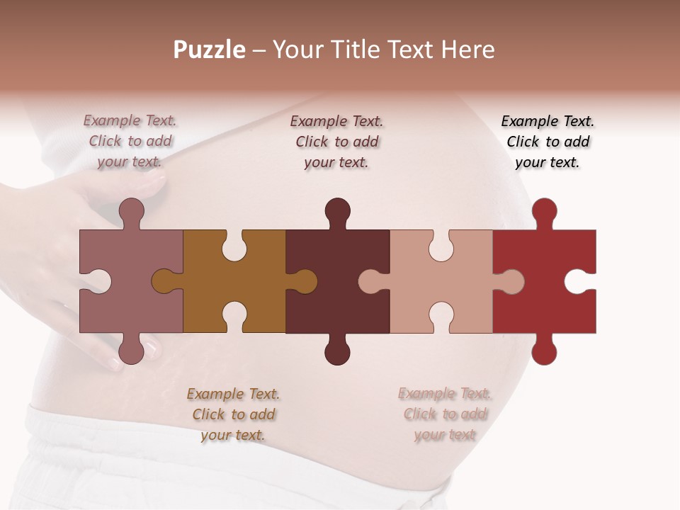 Growth Vertical Stomach PowerPoint Template