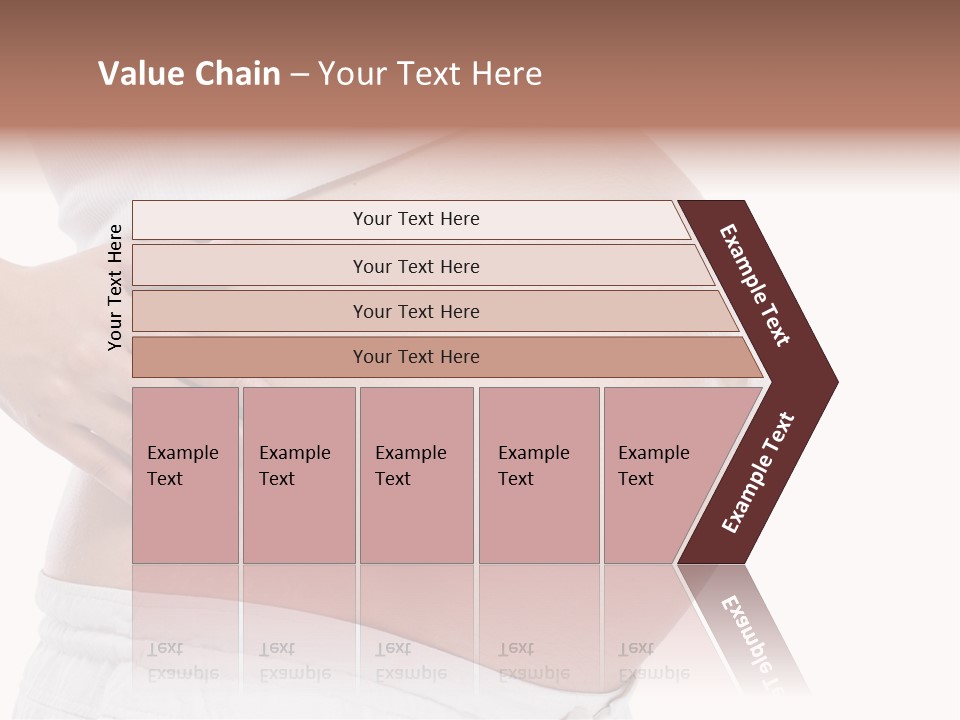 Growth Vertical Stomach PowerPoint Template