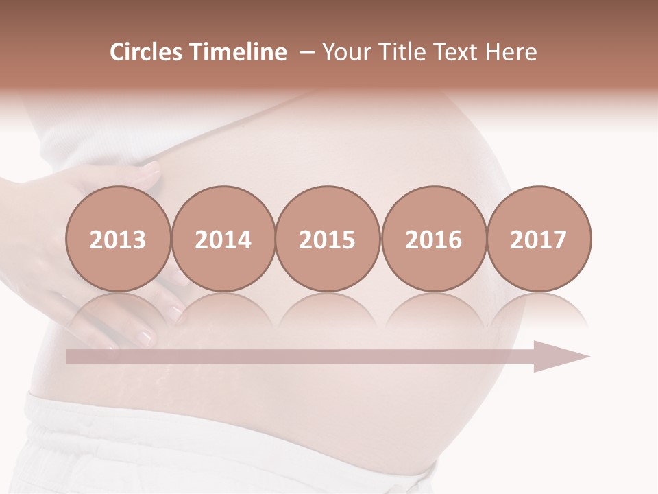 Growth Vertical Stomach PowerPoint Template