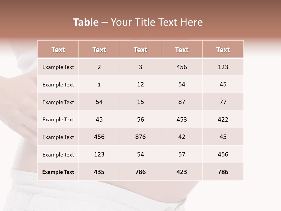 Growth Vertical Stomach PowerPoint Template