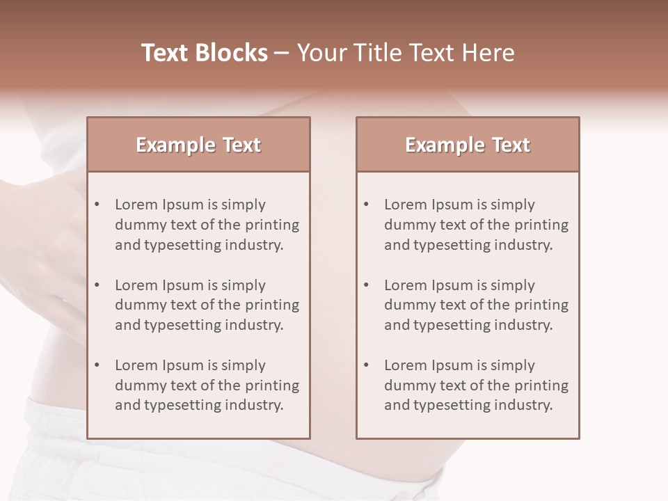Growth Vertical Stomach PowerPoint Template