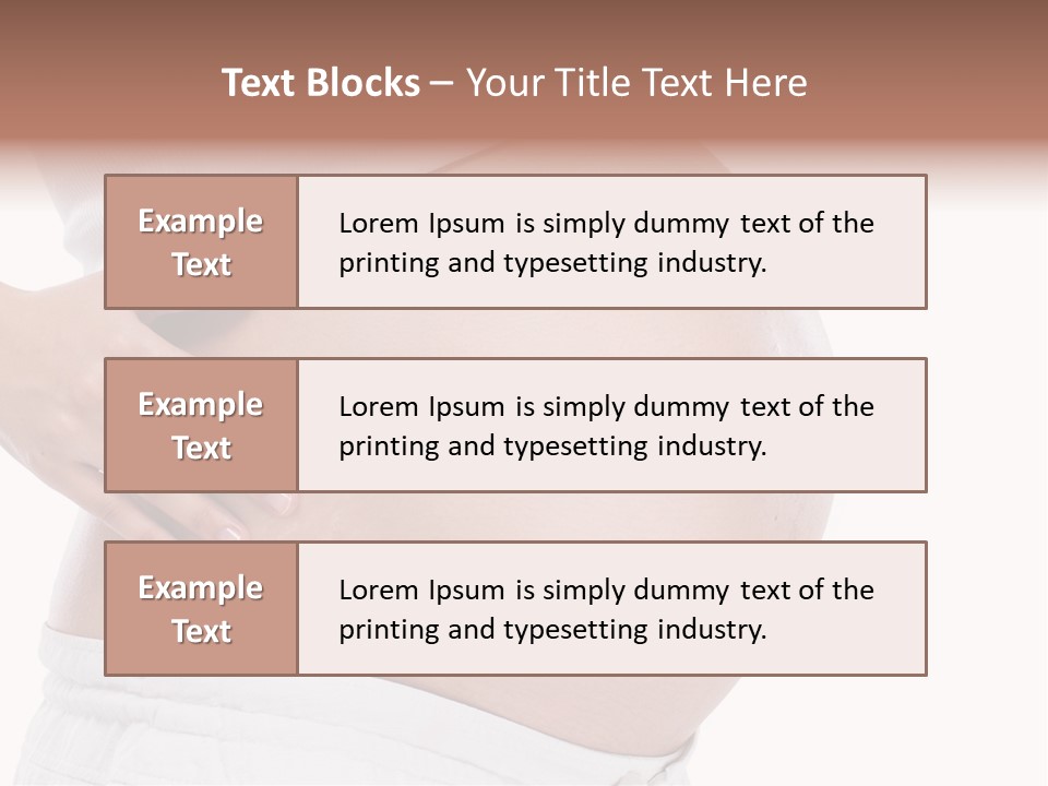 Growth Vertical Stomach PowerPoint Template
