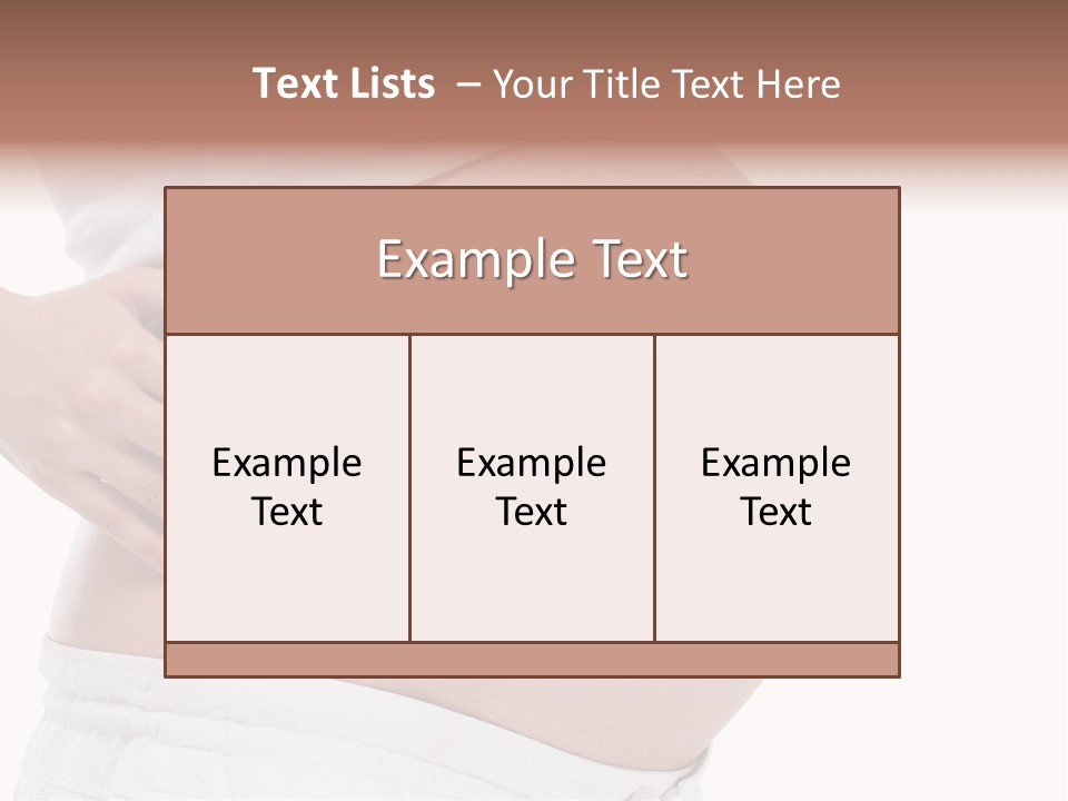 Growth Vertical Stomach PowerPoint Template