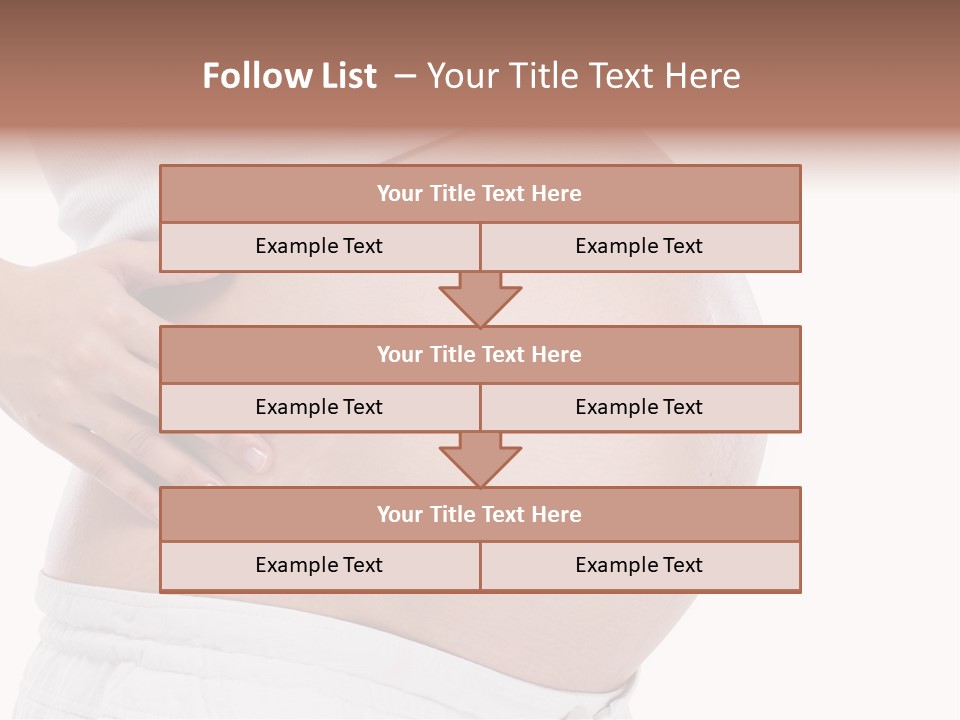 Growth Vertical Stomach PowerPoint Template