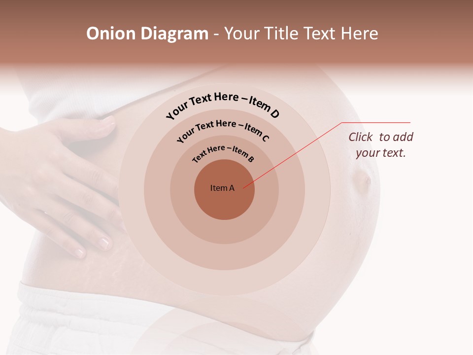 Growth Vertical Stomach PowerPoint Template