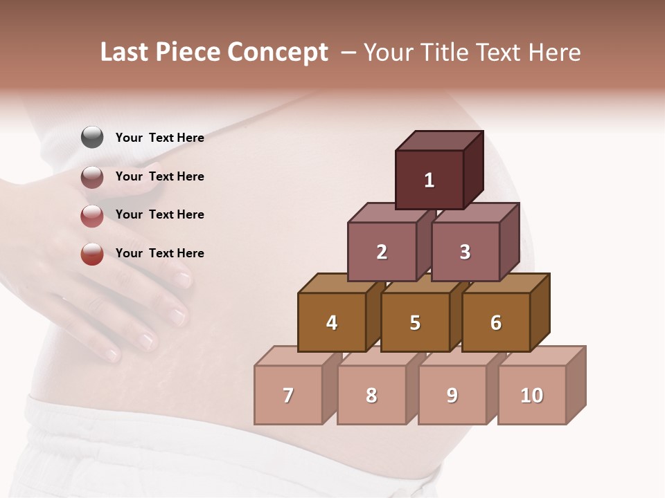 Growth Vertical Stomach PowerPoint Template