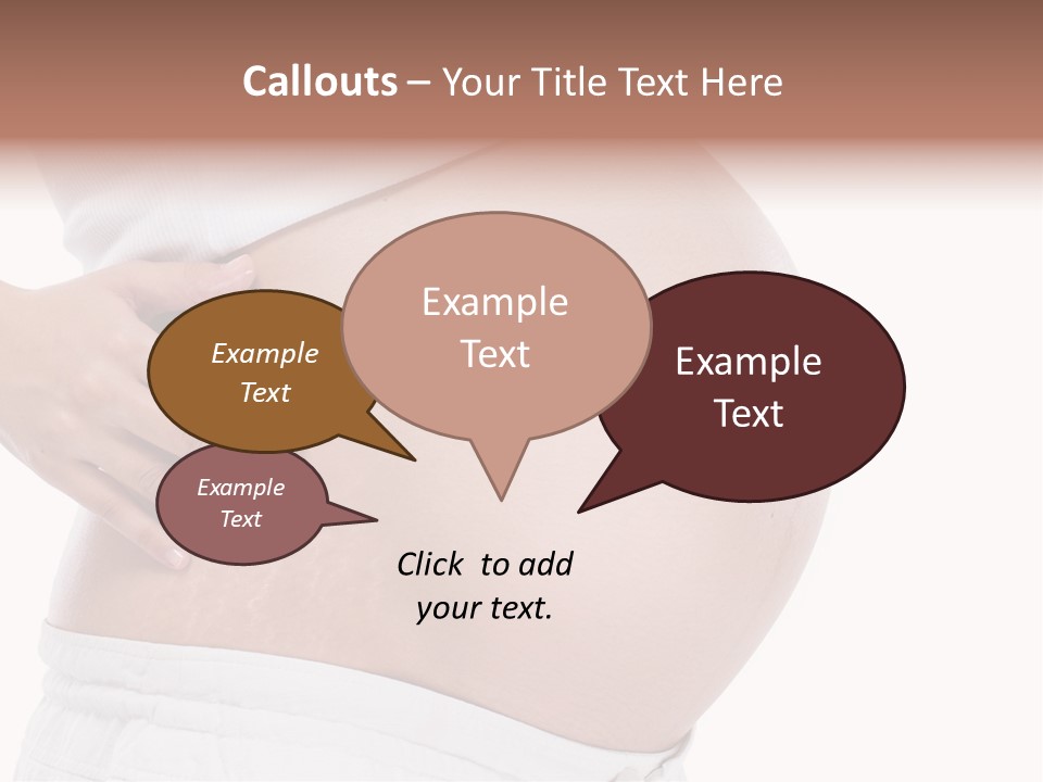 Growth Vertical Stomach PowerPoint Template
