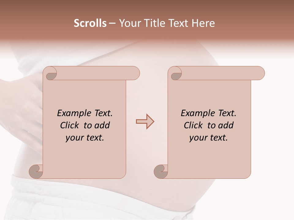 Growth Vertical Stomach PowerPoint Template