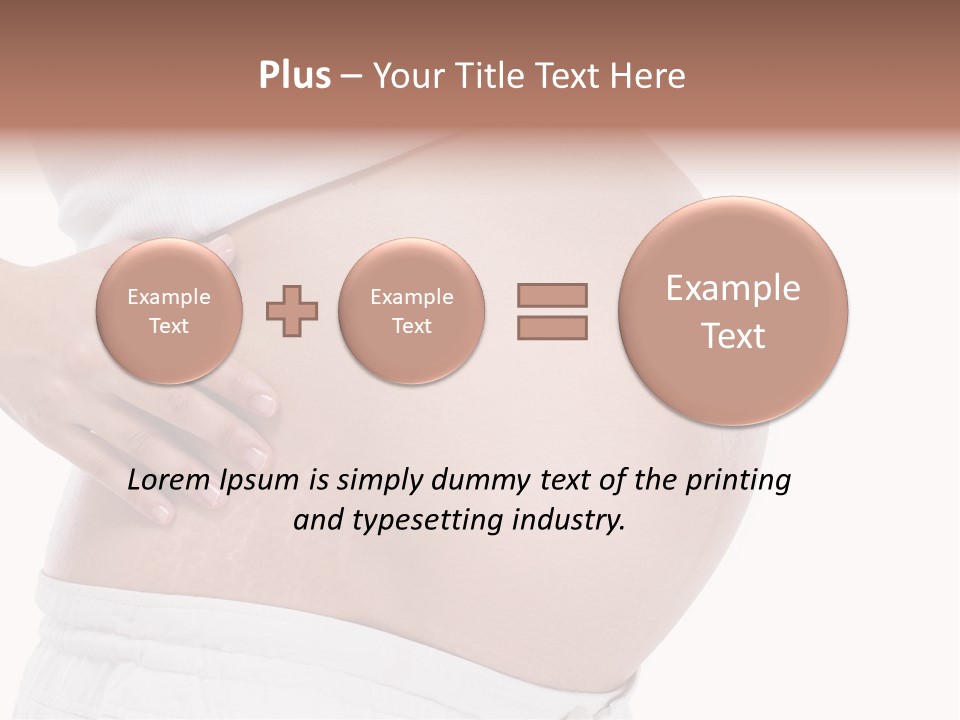 Growth Vertical Stomach PowerPoint Template