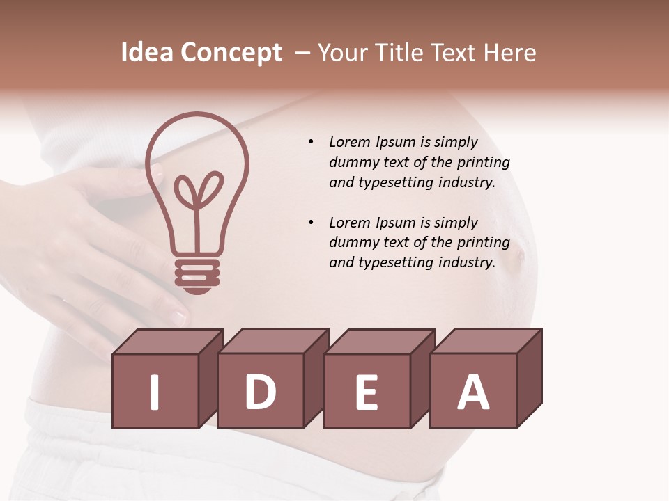 Growth Vertical Stomach PowerPoint Template
