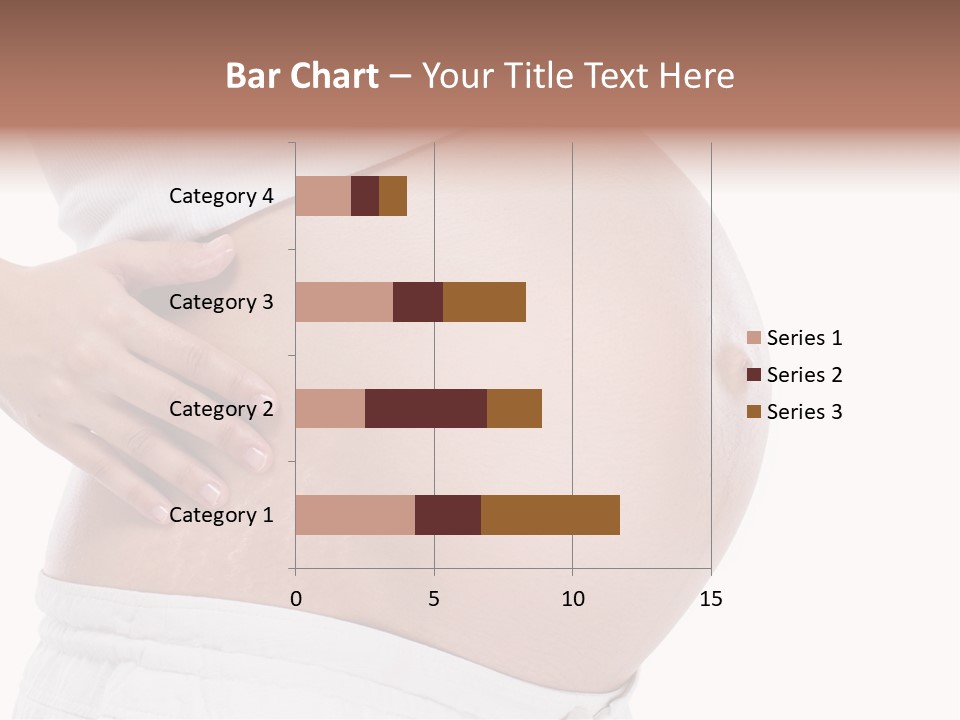 Growth Vertical Stomach PowerPoint Template