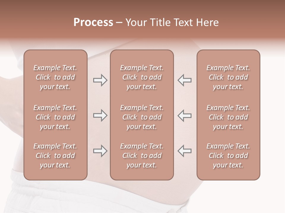 Growth Vertical Stomach PowerPoint Template