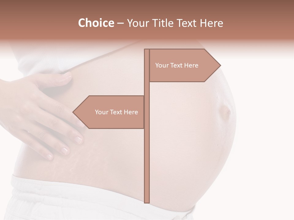Growth Vertical Stomach PowerPoint Template