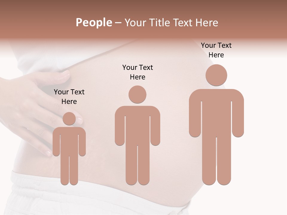 Growth Vertical Stomach PowerPoint Template