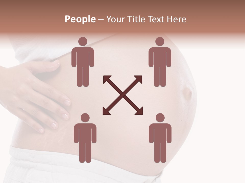 Growth Vertical Stomach PowerPoint Template